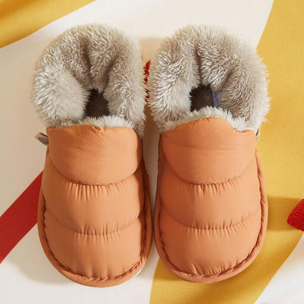 Women's Soft Fur Plush Slippers Waterproof Shoes