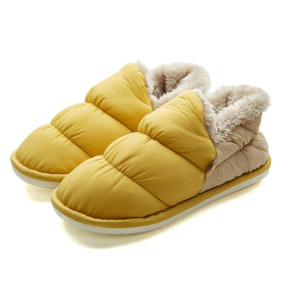 Women's Soft Fur Plush Slippers Waterproof Shoes