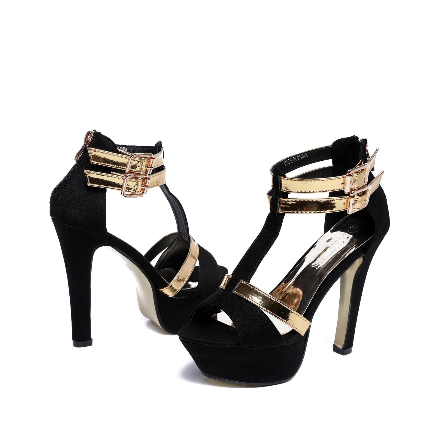 Open Toe Platform Strappy High Heel Shoes