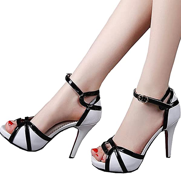 Open Toe Buckle High Heel Sandals