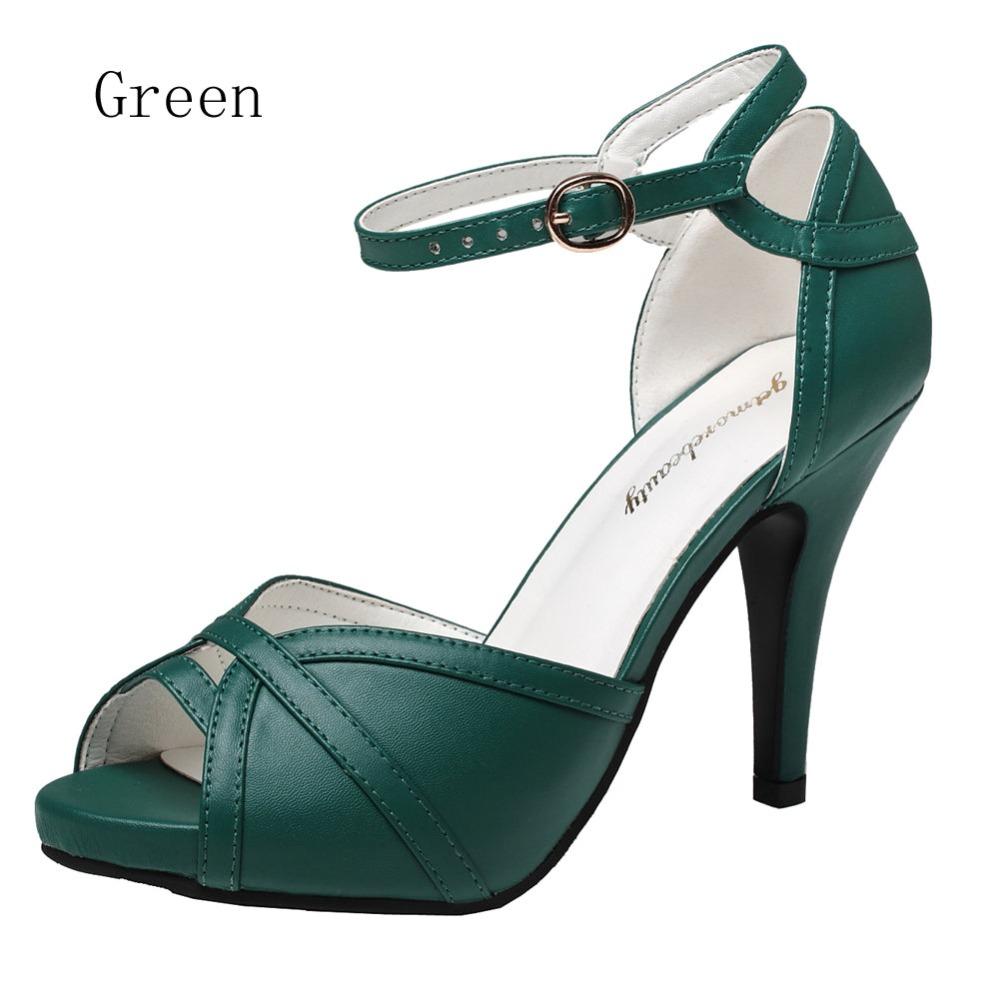 Open Toe Buckle High Heel Sandals