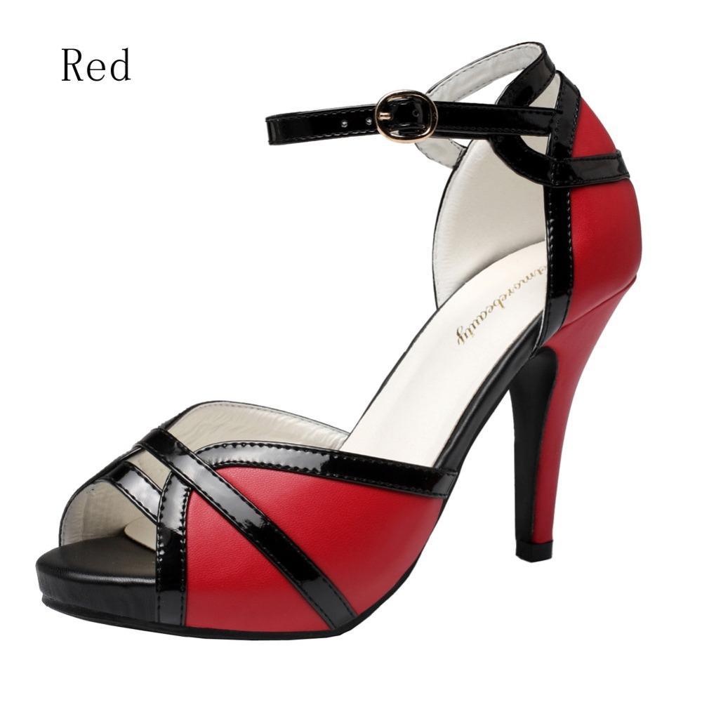 Open Toe Buckle High Heel Sandals