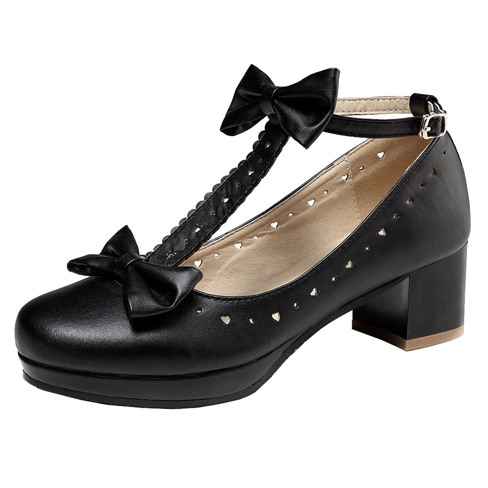 Lolita T-Straps Bows Shoes