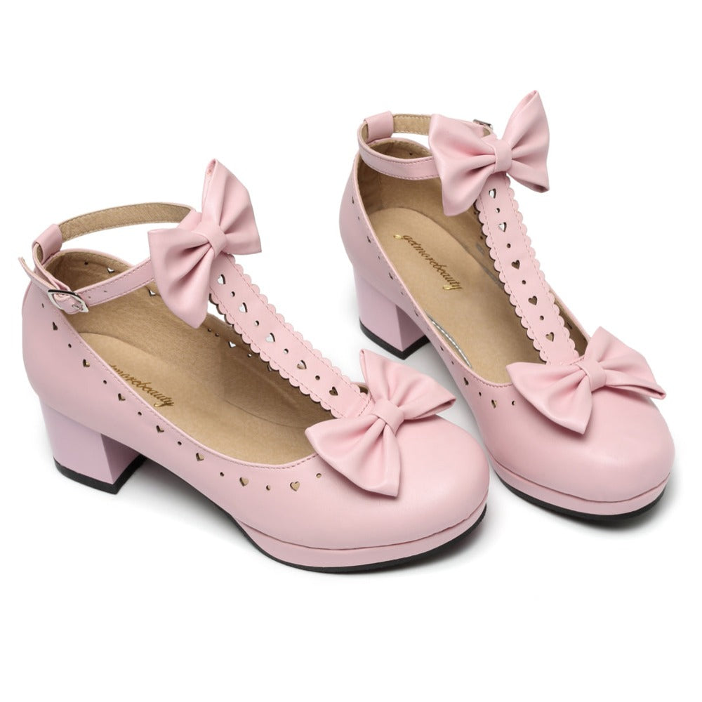 Lolita T-Straps Bows Shoes