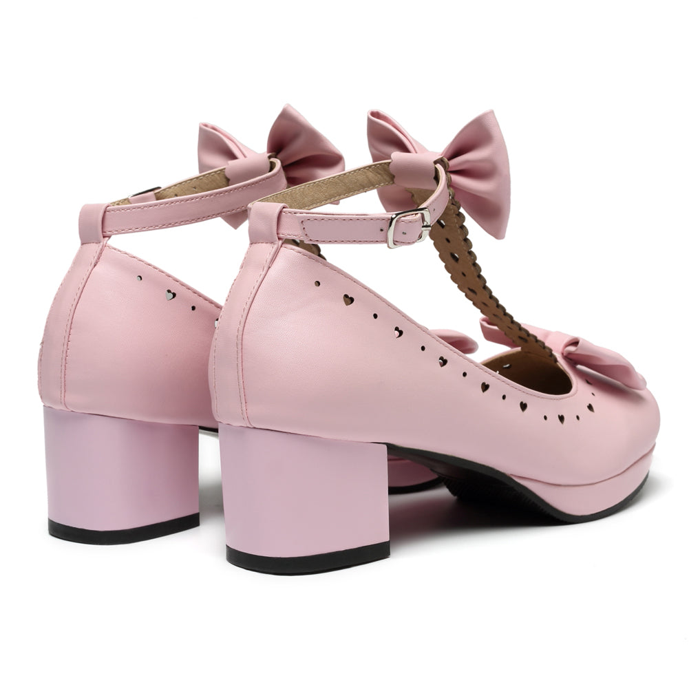 Lolita T-Straps Bows Shoes